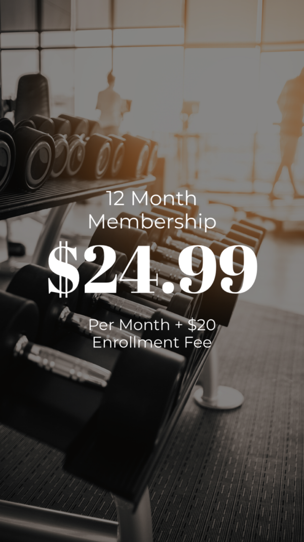 12 month membership, join online, sign up online, 24 hour gym access
