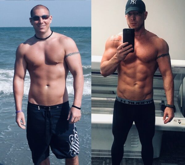 Matt Lein before and after photo, owner of Georgia Personal Training