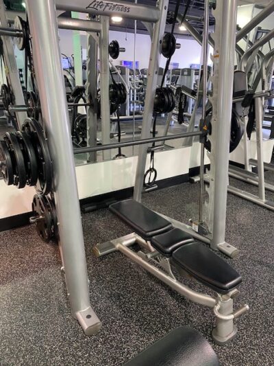 smith machine, bench press rack, squat rack, multi purpose rack, free weights