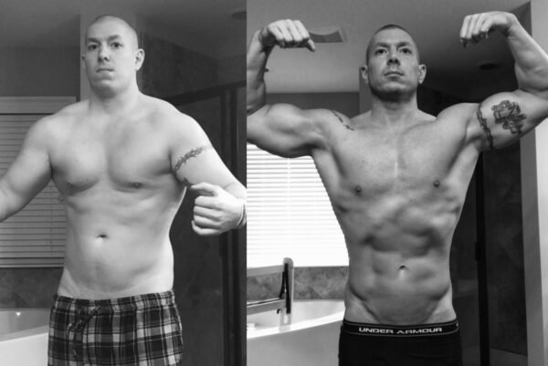 before and after, weight loss, fat loss, personal training client